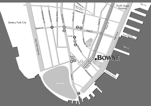 (BOWNE OF NEW YORK MAP)